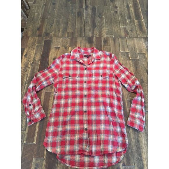 Madewell flannel button down size xs - Picture 1 of 8